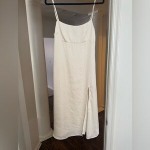Sunday Best Cream Slip Dress